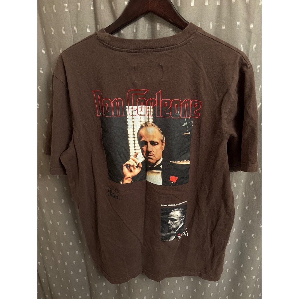 The Godfather Shoe Palace Don Corleone Graphic T-Shirt Brown Mens Large JM-9123 - Picture 7 of 8